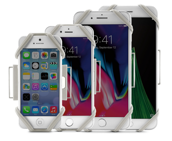 Держатель для смартфона универсальный 4"-6.5" на руку, S, BONE RUN TIE 07-185013 (серый), изображение 4