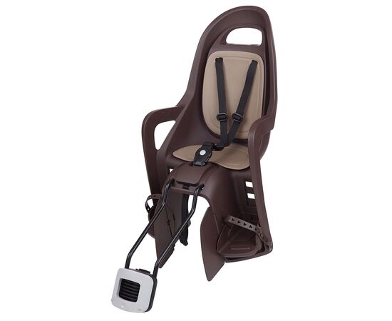Кресло для перевозки детей на велосипеде Polisport Groovy Maxi FF 29" (тёмно-коричневый/коричневый), Цвет: коричневый