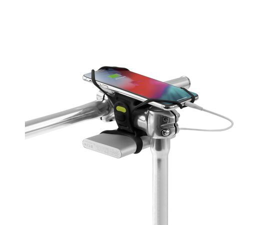 Держатель для смартфона 4.7"-7.2" на руль BONE BIKE TIE 4 + POWER STRAP 07-200630 (чёрный), изображение 5