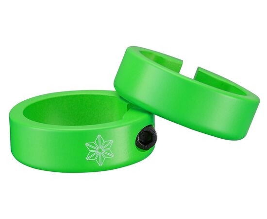 Грипсы Supacaz Grizips Glow in the Dark (белый/зелёный), Цвет: белый, изображение 2