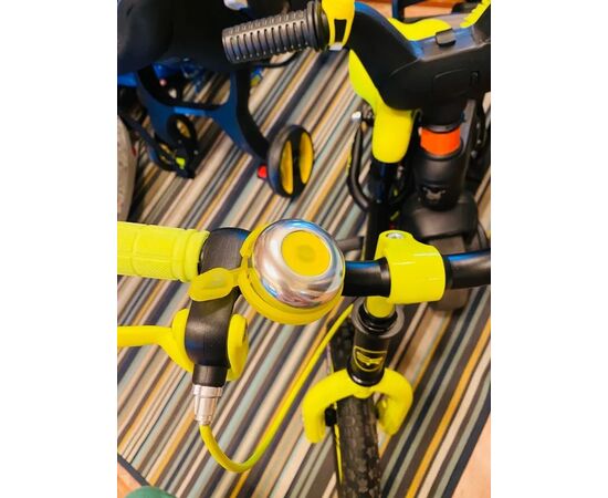 Звонок для велосипеда Joykie 33AD-03 D-45мм (жёлтая база), Цвет: жёлтый, изображение 3