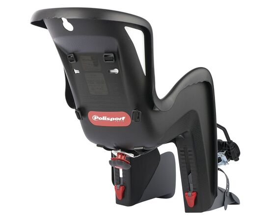 Кресло для перевозки детей на велосипеде Polisport Bilby Maxi FF (чёрный/тёмно-серый), изображение 3