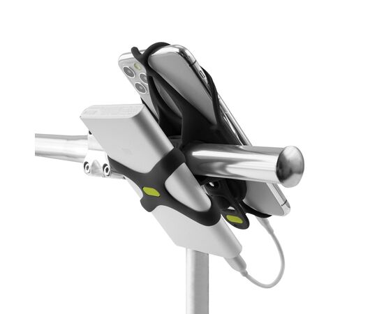 Держатель для смартфона 4.7"-7.2" на руль BONE BIKE TIE 4 + POWER STRAP 07-200630 (чёрный), изображение 17