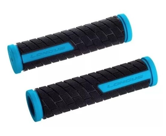 Ручки руля Longus GRID 38255 (чёрный/синий), Цвет: Синий