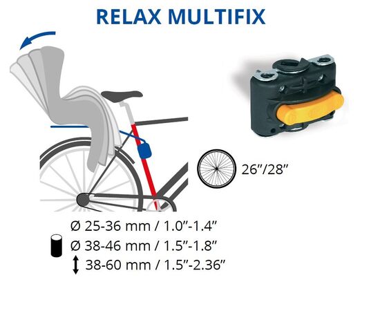 Велокресло для перевозки детей сзади Bellelli Little Duck Relax (жёлтый), изображение 3