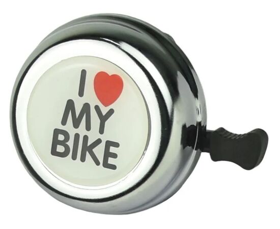 Звонок для велосипеда Joykie 54BF-06 I Love my Bike, изображение 3