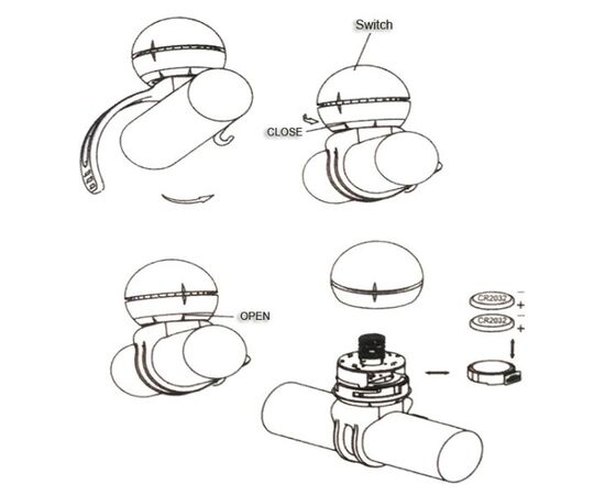 Звонок для велосипеда электрический HaiWey XC-149 (красный), Цвет: красный, изображение 2
