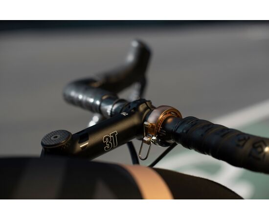 Велозвонок Knog OI Lux большой (золотистый), Цвет: оранжевый, изображение 3