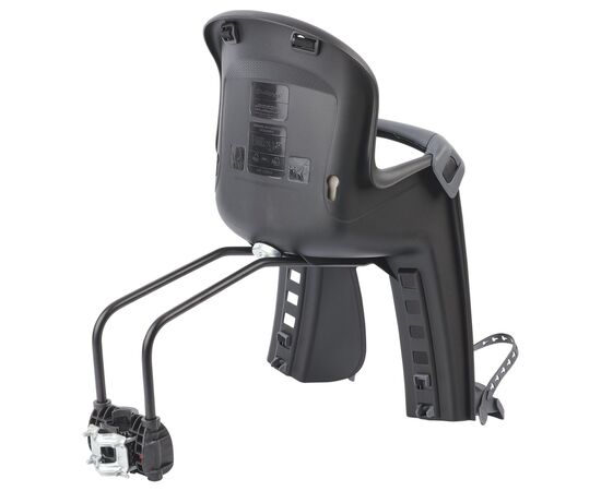 Переднее детское кресло Polisport Bilby Junior Front Fix (чёрный/тёмно-серый), Цвет: черный, изображение 2