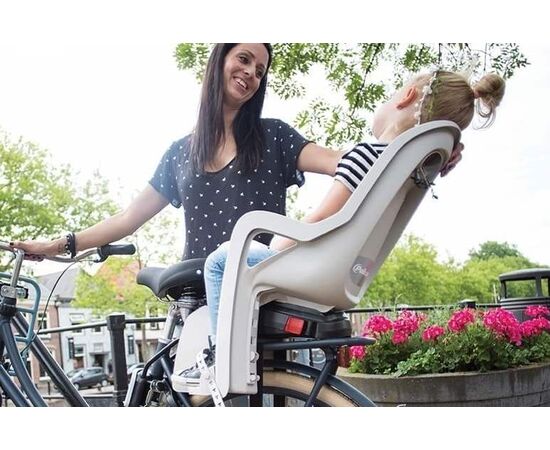 Велокресло Polisport Groovy RS Plus на раму (кремовый/ментоловый), изображение 3 Велокресло Polisport Groovy RS Plus на раму (кремовый/ментоловый), изображение 3