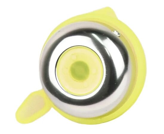 Звонок для велосипеда Joykie 33AD-03 D-45мм (жёлтая база), Цвет: жёлтый, изображение 2