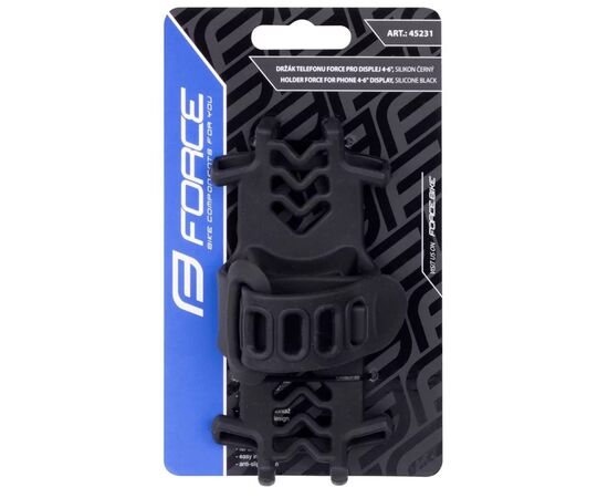 Держатель для мобильного телефона с диагональю 4"-6" на вынос руля Force 45231 (чёрный), изображение 4