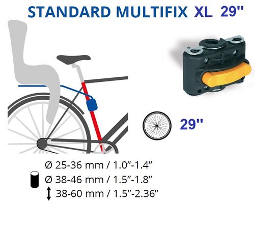 Велокресло для перевозки детей сзади Bellelli Little Duck 29'' (жёлтый), изображение 4 Велокресло для перевозки детей сзади Bellelli Little Duck 29'' (жёлтый), изображение 4