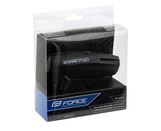 Освещение переднее Force SHARK 700LM USB 452103, изображение 3