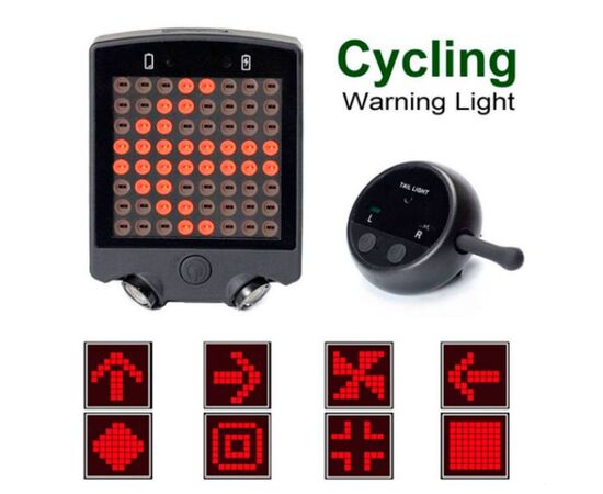 Задний фонарь для велосипеда с указателем поворота YGC-07, изображение 5