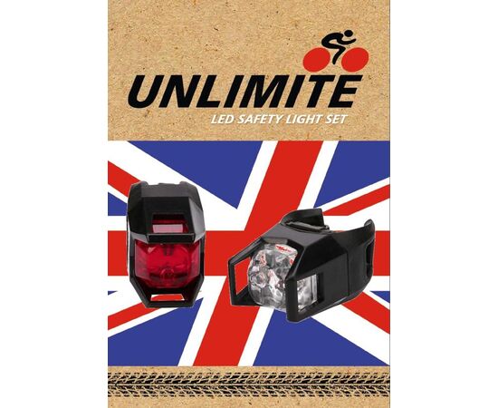 Комплект освещения для велосипеда перед+зад Unlimite UK-02S, изображение 3