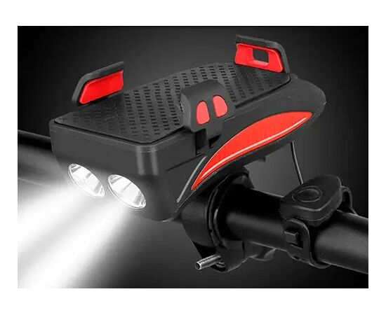 Фара велосипедная с держателем телефона YG-BHL29-2, изображение 4 Фара велосипедная с держателем телефона YG-BHL29-2, изображение 4