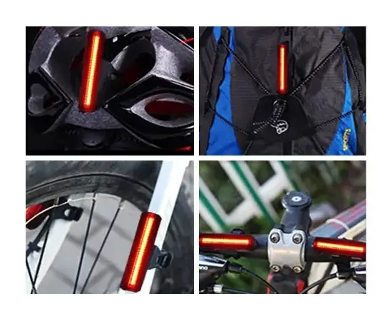 Фонарь задний велосипедный YG-2266 заряжаемый от USB, изображение 4