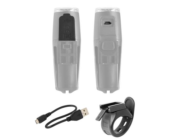 Освещение переднее Force SHARK 500LM USB 45209, изображение 2