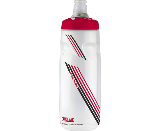 Бутылка CamelBak Podium 24 oz (0.71L) Clear Red, Цвет: красный, Объём: 710
