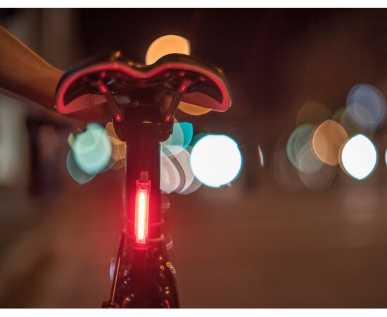 Фонарь велосипедный задний Knog Plus USB (чёрный), изображение 5