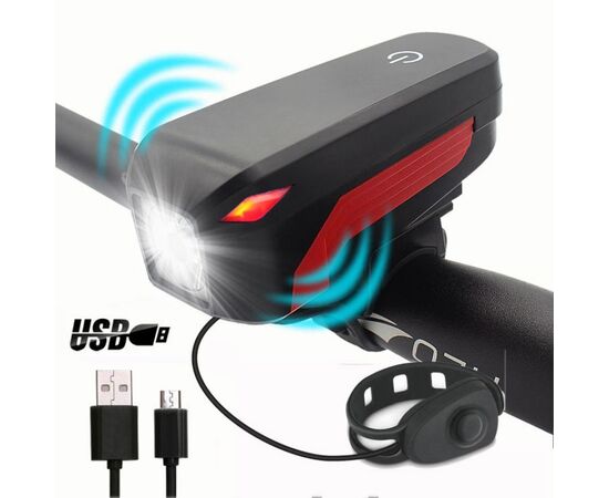 Фара YG-165 и задний фонарь YG-484 заряжаемый от USB, изображение 2