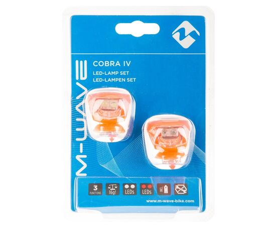 Фонарики M-WAVE COBRA IV 5-220637 (оранжевый), Цвет: оранжевый, изображение 2