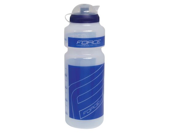 Велобутылка Force F 250766 750мл (прозрачный/синий принт), Цвет: синий, Объём: 750