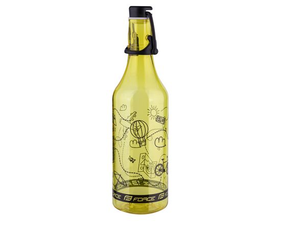 Велобутылка Force FLASK tourist 250920 500мл (прозрачно/желтая), Цвет: жёлтый, Объём: 500