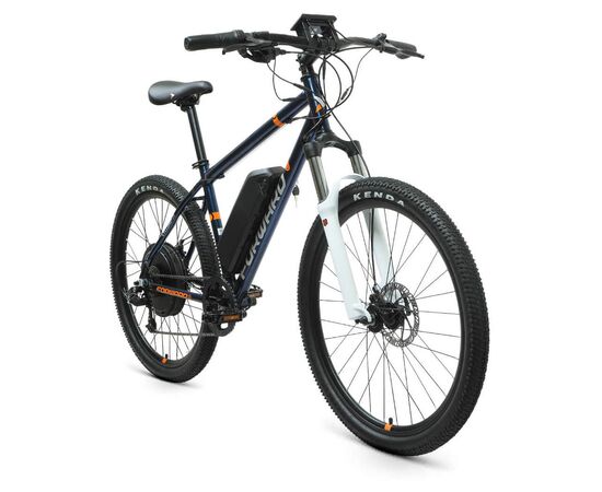 Электровелосипед Forward CYCLONE PLUS 26 E-500 (темно-синий), Цвет: синий, Размер рамы: 17", изображение 2
