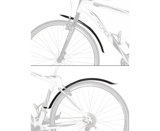 Комплект брызговиков Force SPORT 24 - 28" 899042 (чёрный), изображение 3 Комплект брызговиков Force SPORT 24 - 28" 899042 (чёрный), изображение 3