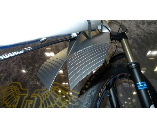 Щиток грязезащитный передний SIMPLA CROSS SDF (чёрный), изображение 8