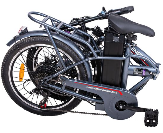 Электровелосипед HIPER ENGINE BF203 (cерый космос), Цвет: серый, изображение 7