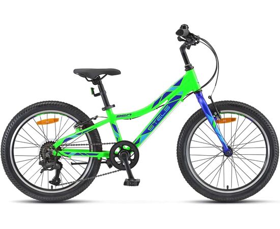 Детский велосипед Stels Pilot 250 Gent 20" (неоновый/зелёный), Цвет: салатовый, Размер рамы: 10"