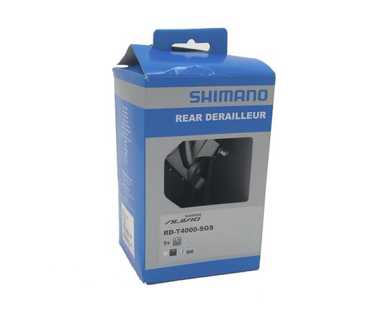 Переключатель задний Shimano Alivio RD-T4000 SGS 9 скоростей (серебристый), Цвет: серый, изображение 2