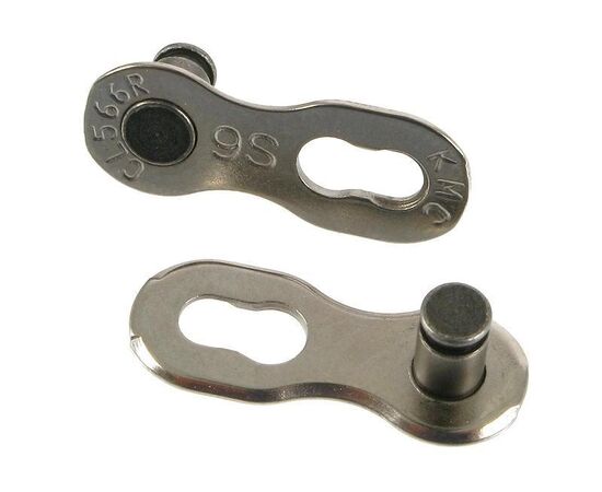 Цепь велосипедная KMC X9 1/2''x11/128''x114L 9 скоростей (серебристо-серый), изображение 2