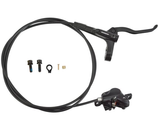 Тормоз Shimano MT200 BL(прав)/BR(задн) дисковый гидравлический 1700 мм (чёрный), изображение 2