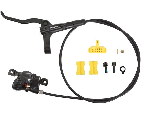 Тормоз Shimano MT200 BL(лев)/BR(пер) дисковый гидравлический 1000 мм (чёрный), изображение 2