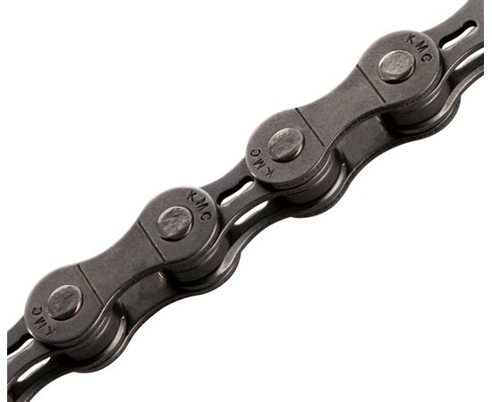 Цепь велосипедная KMC Z6 1/2''x3/32''x114L 6 скоростей (коричнево-серый), изображение 2 Цепь велосипедная KMC Z6 1/2''x3/32''x114L 6 скоростей (коричнево-серый), изображение 2
