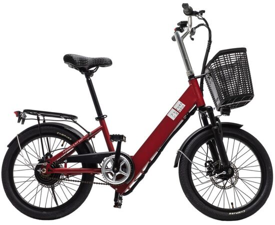 Электровелосипед FURENDO E-RT 250 (рубиново-красный), Цвет: Красный