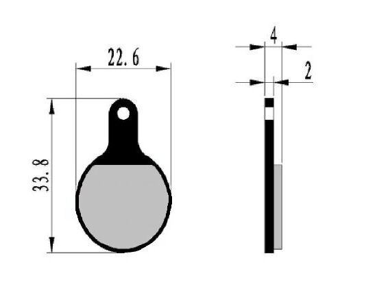 Колодки тормозные ROXTER DISC YL-1022 Semimetal, изображение 2