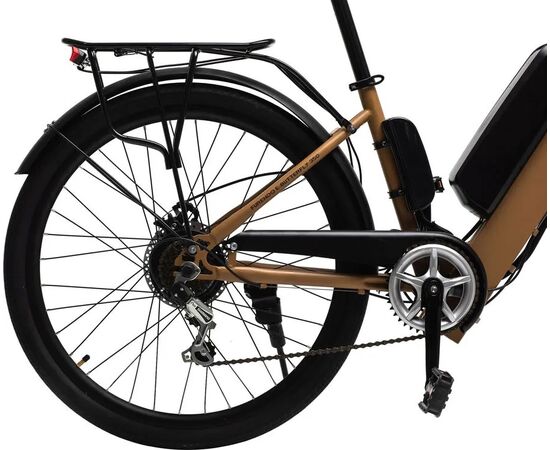 Электровелосипед FURENDO E-BUTTERFLY 350 (коричнево-бежевый), изображение 4