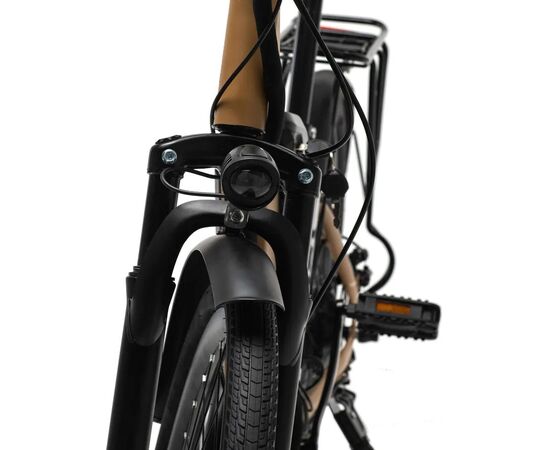 Электровелосипед FURENDO E-BUTTERFLY 350 (коричнево-бежевый), изображение 9