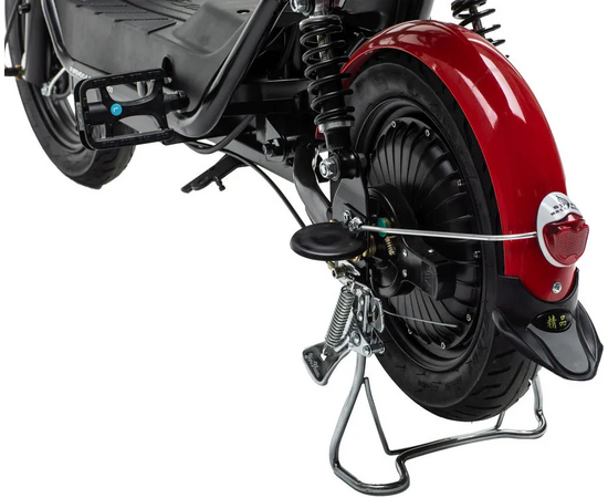 Электровелосипед FURENDO E-SCOOTER 350 (чёрно-красный), изображение 4
