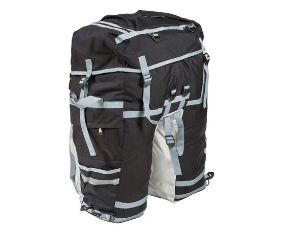 Велорюкзак на багажник (велоштаны) Course 80-100+ литров (чёрный), изображение 2