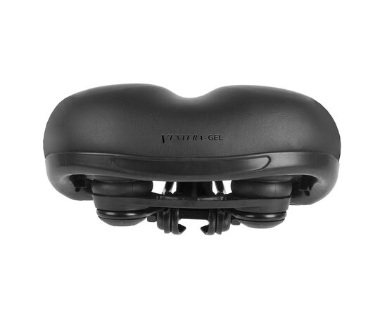 Седло велосипедное гелевое комфортное VENTURA-GEL 5-250082 (чёрный), изображение 2