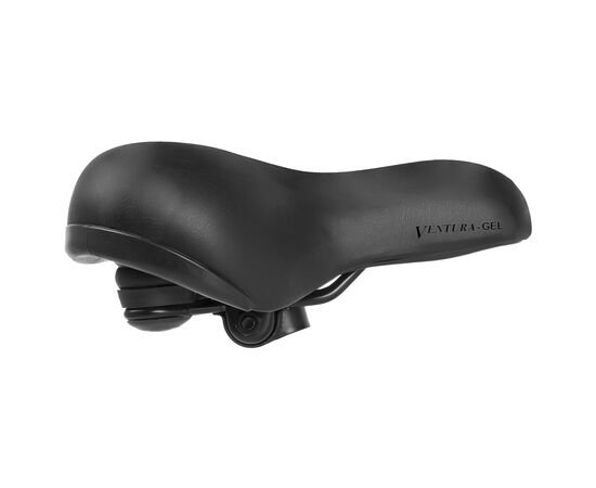 Седло велосипедное гелевое комфортное VENTURA-GEL 5-250082 (чёрный), изображение 4