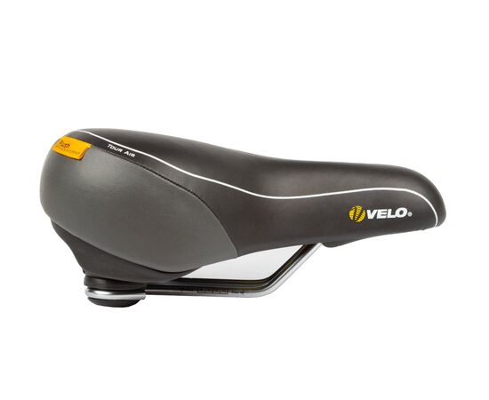 Седло велосипедное комфортное с амортизаторами VELO PLUSH TOUR AIR 5-250110 (чёрно-серый), изображение 2