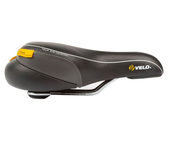 Седло велосипедное комфортное с амортизаторами VELO PLUSH TOUR AIRLASTOMER 5-250126 (чёрный), изображение 2