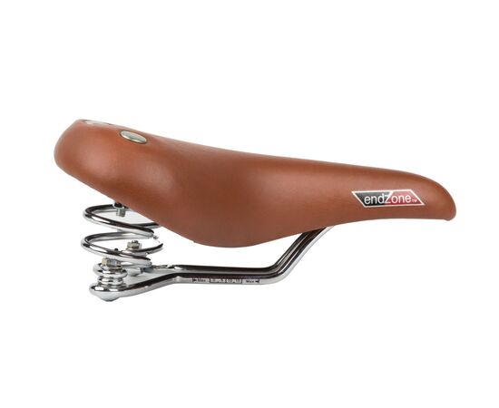 Седло велосипедное комфортное c пружинами VELO VL-8114 6-148114 "ретро" (коричневый), изображение 2 Седло велосипедное комфортное c пружинами VELO VL-8114 6-148114 "ретро" (коричневый), изображение 2